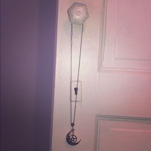 Necklace with moon and star